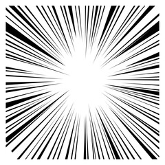 Obraz premium Speed Line Comic