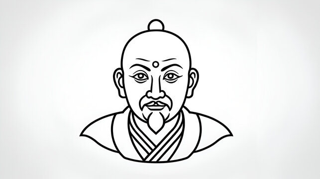 Arhat line icon.