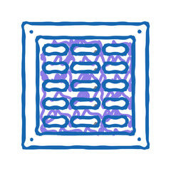 ventilation smoke icon doodle illustration