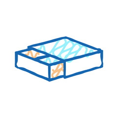 match box icon doodle illustration