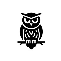 Naklejka premium owl silhouette