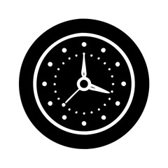 Black and white analog clock illustrating the passage of time efficiently
