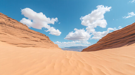 Naklejka premium sunny day in the desert