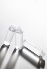 cosmetics placed in a space with natural light