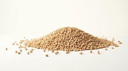 buckwheat on a white food