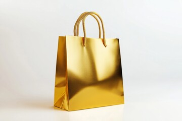 Gold shopping bag (1)
