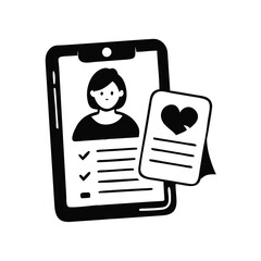 Patient health records and heart health documentation for medical tracking