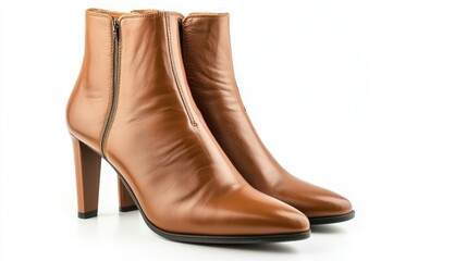Ankle boots isolated on white background