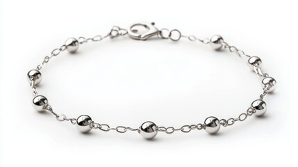 Anklet bracelet isolated on white background