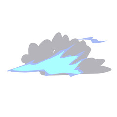 illustration Cartoon energy explosion effects