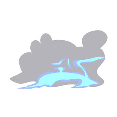 illustration Cartoon energy explosion effects