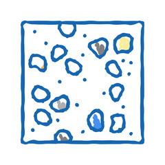 terrazzo mosaic floors icon doodle illustration