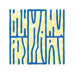 wooden floor icon doodle illustration