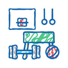 sport school discipline icon doodle illustration