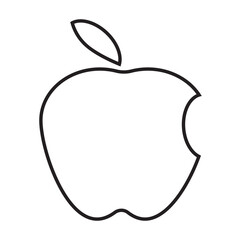 Fototapeta premium vector illustration of an apple