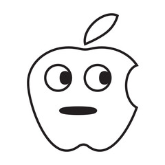 cartoon apple