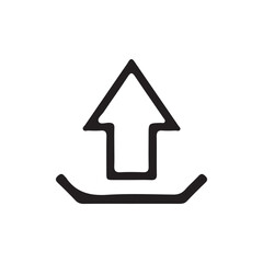 Download button icon. save file icon, import data storage icon button.download icon editable stroke outline icon isolated on white background flat vector illustration eps 10.