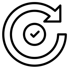 24 hours icon in vector illustration