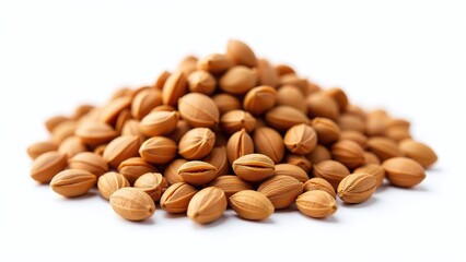 Obraz premium Fenugreek Seeds Isolated, Raw Organic Spice, Nutritional Benefits, Superfood for Cooking