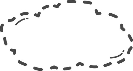 Dotted cloud illustration.