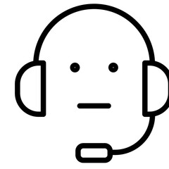 Live support icon in vector illustration