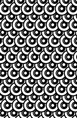 Fototapeta premium Element seamless in black and white color.