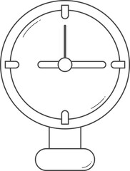 Simple clock path for coloring.