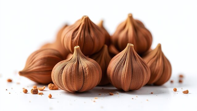 Organic Mace (Javitri) on White Background, Natural Spice, Aromatic and Rich, Healthy Herbal Ingredient