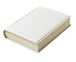 Blank book cover showcase minimalist style isolated on transparent background