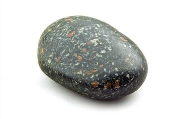 Polished stone, dark grey with reddish specks
