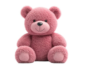 Cute pink toy cozy environment isolated on transparent background