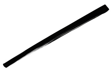 Diagonal White Line on Black Transparent Background Illustration