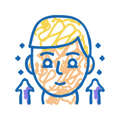 hypothyroidism endocrinology icon doodle illustration