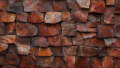 The background is made of brown and red stone walls, arranged in the same direction to create an interesting texture for your design project. 