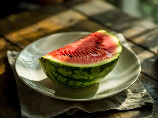 watermelon on a plate
