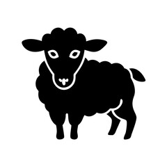 Black Sheep Icon Simple Silhouette Illustration Graphic Design Element