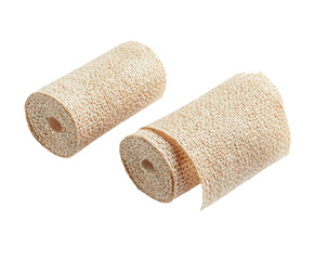 Applying eco-friendly natural fiber tape home workshop craft supplies isolated on transparent background