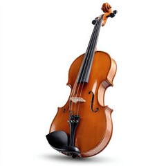 Fototapeta premium Classical violin musical instrument isolated on white background