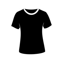 Black Short Sleeve TShirt Apparel Clothing Design Template Illustration