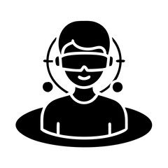 Person Immersed in Virtual Reality Experience Using Advanced Headset Technology