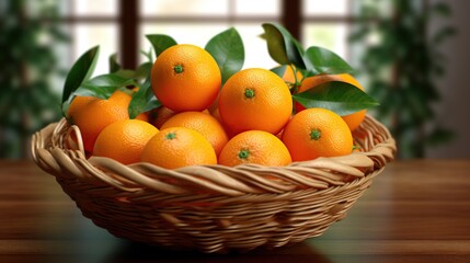 tangerines in a basket