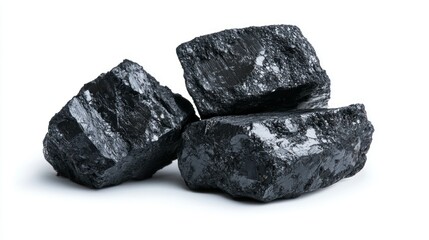 Coal isolated on white background