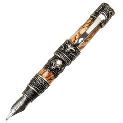 Limited Edition Pen With Engraved Design  isolated on a transparent background