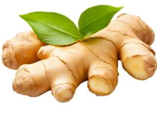 Fresh Ginger Root Isolated Background Illustration