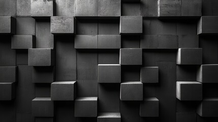 Textured Concrete Cubes: A Modern and Minimalist Background Composition for Creative Designs