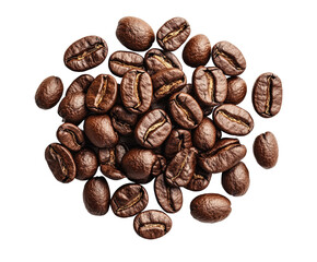 Roasting coffee beans culinary kitchen food warm isolated on transparent background