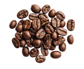 Roasting coffee beans culinary kitchen food warm isolated on transparent background