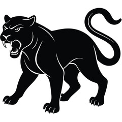 Panther black Vector Illustration, ESP