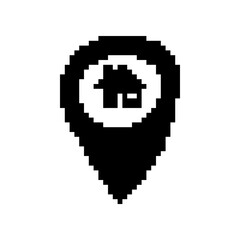 pixel house map