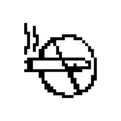 pixel no smoking icon